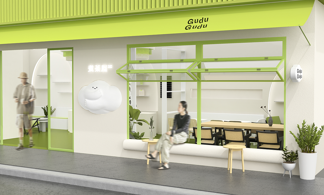 煮茶屋-现代茶饮品牌全案设计(视觉/包装/线下店/周边