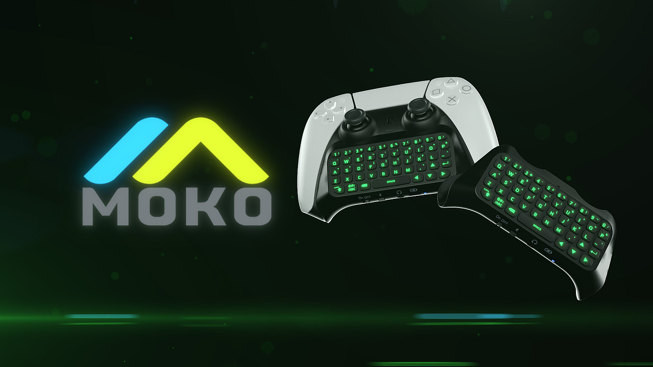 PS5无线背绿光键盘（图ZMzQ2MjQzMDUy） - 动画/影视 - 站酷设计师豁达i原创素材 - 站酷ZCOOL