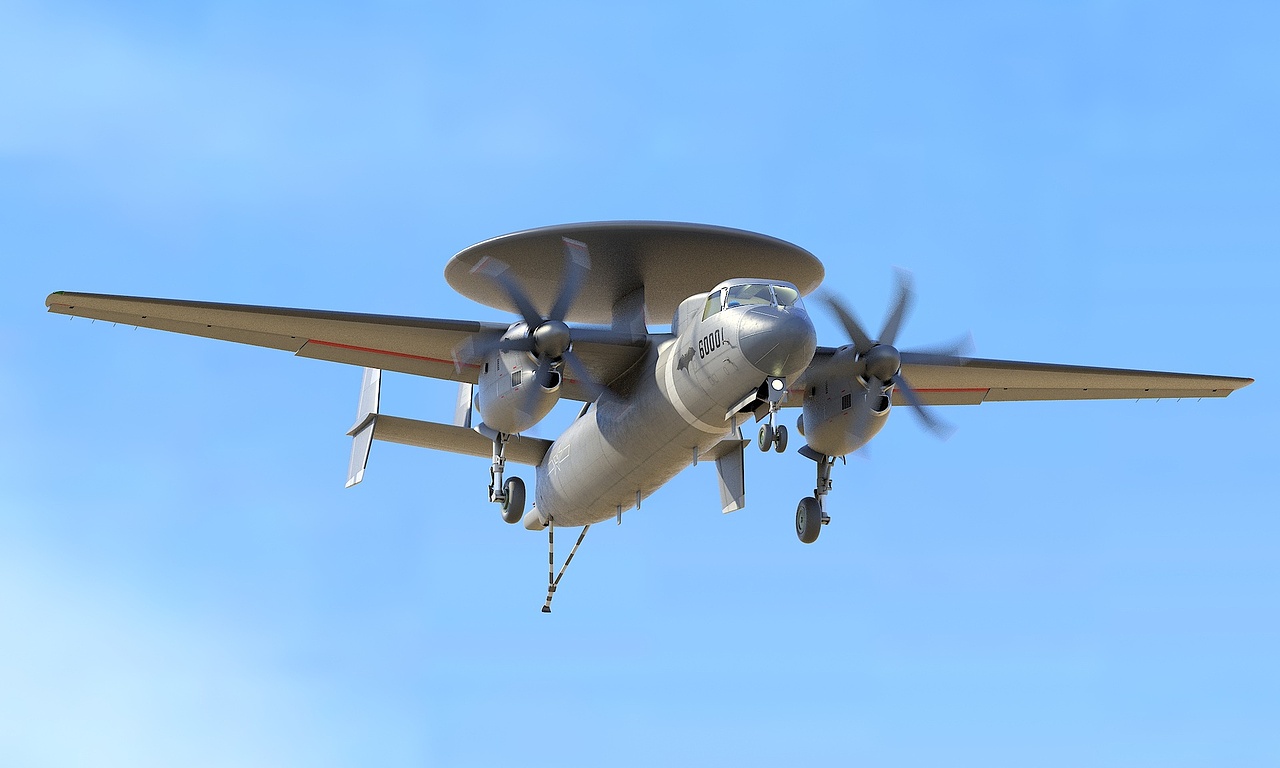 中国海军空警600预警机(参考真实图片改进后的模型)