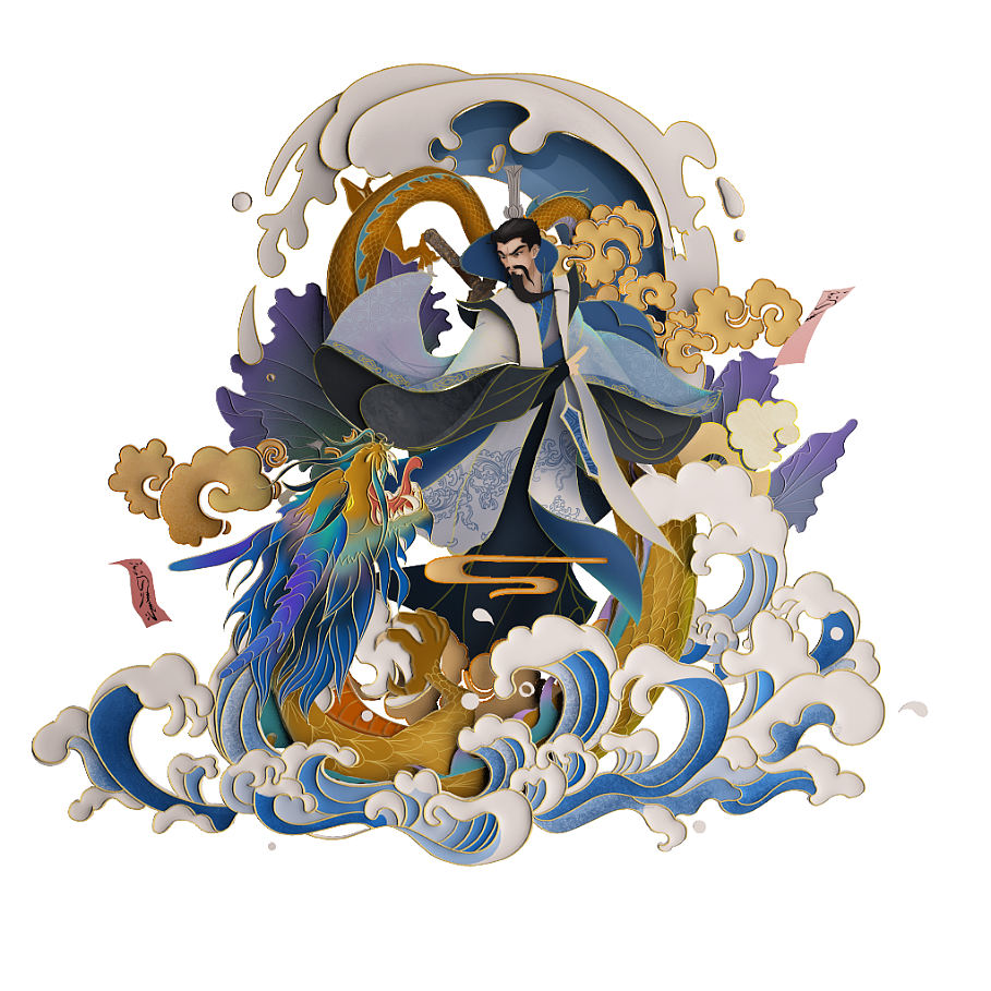 数字藏品——八仙过海  吕洞宾