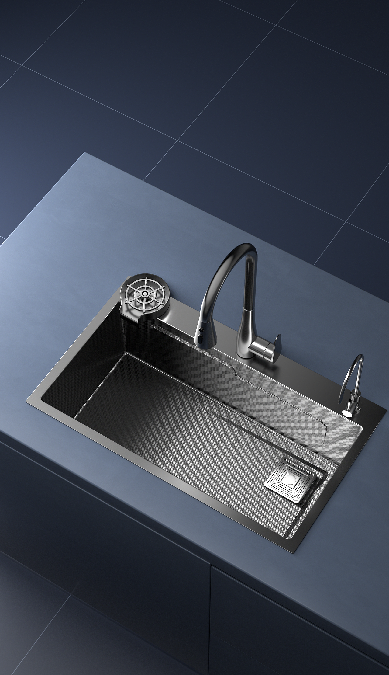 帅康水槽详情页设计（含全套渲染）