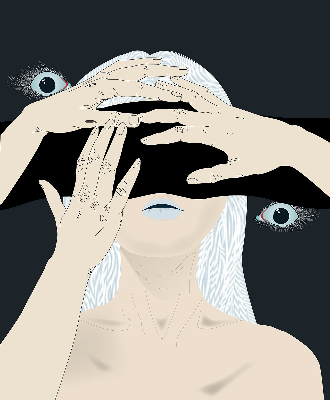 现实主义插画 深渊