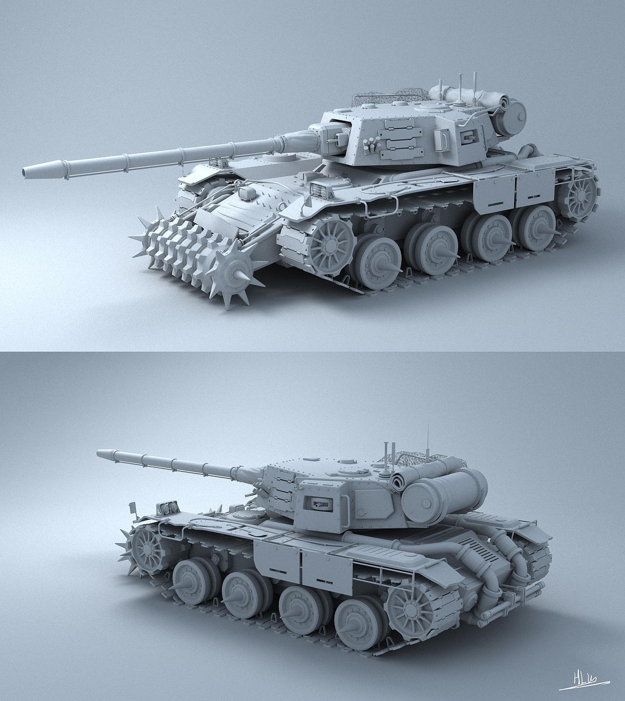 概念模型:尤里复仇狂风坦克高清模型