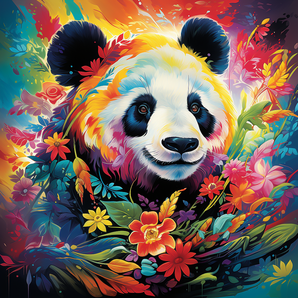 七彩熊貓（圖ZMzUyNzkwNjI0） - 圖案 - 站酷設(shè)計(jì)師創(chuàng)美客神秘島原創(chuàng)素材 - 站酷ZCOOL