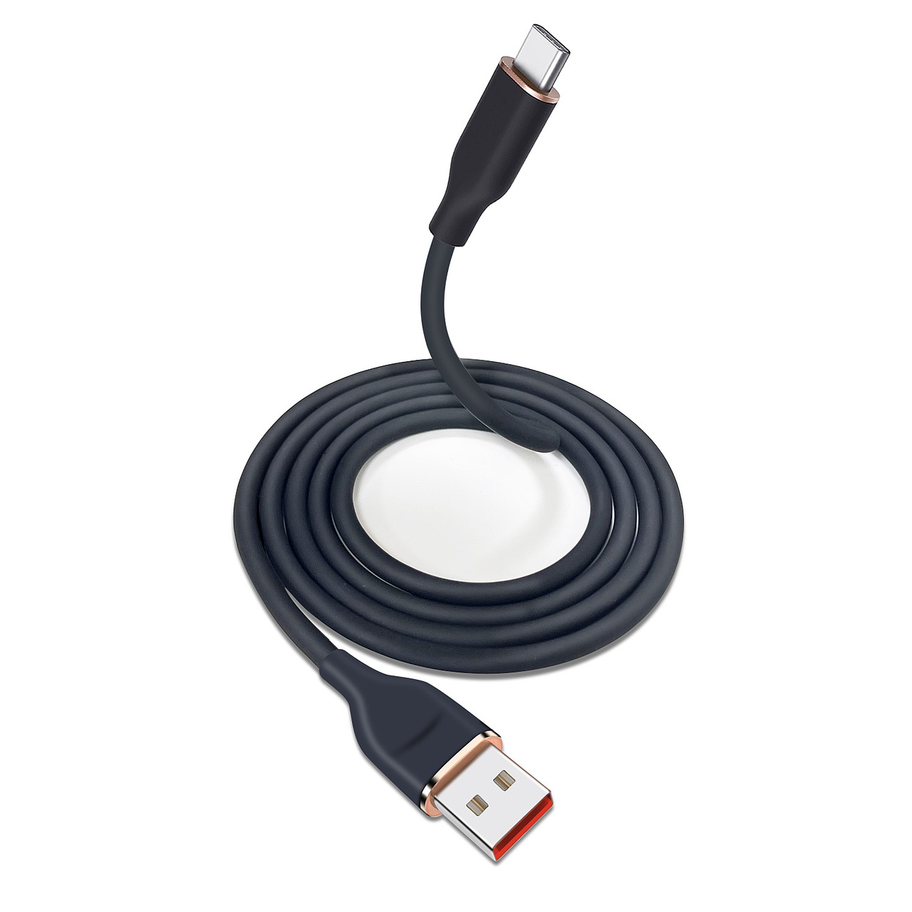 亚马逊-Ultra-Soft Silicone USB-A to USB-C Cable