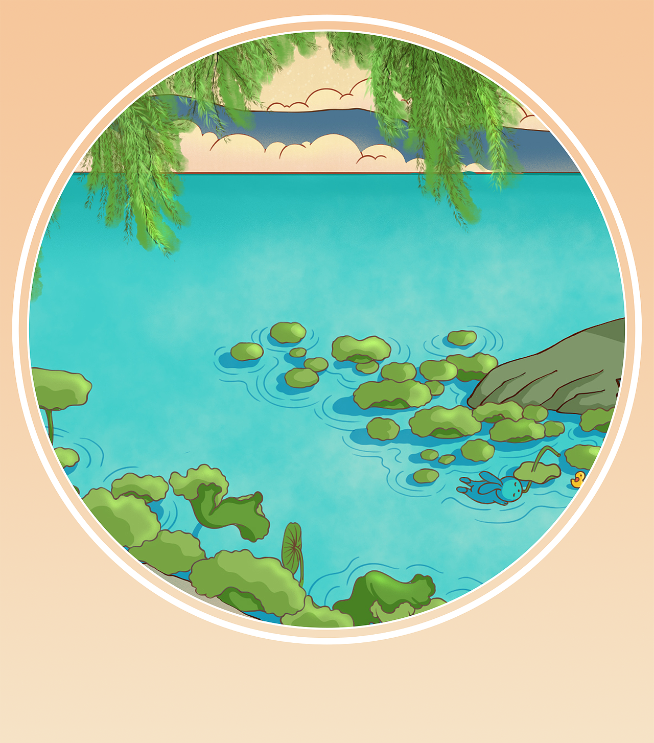 兔年画兔--《春夏秋冬 前兔似锦》长卷