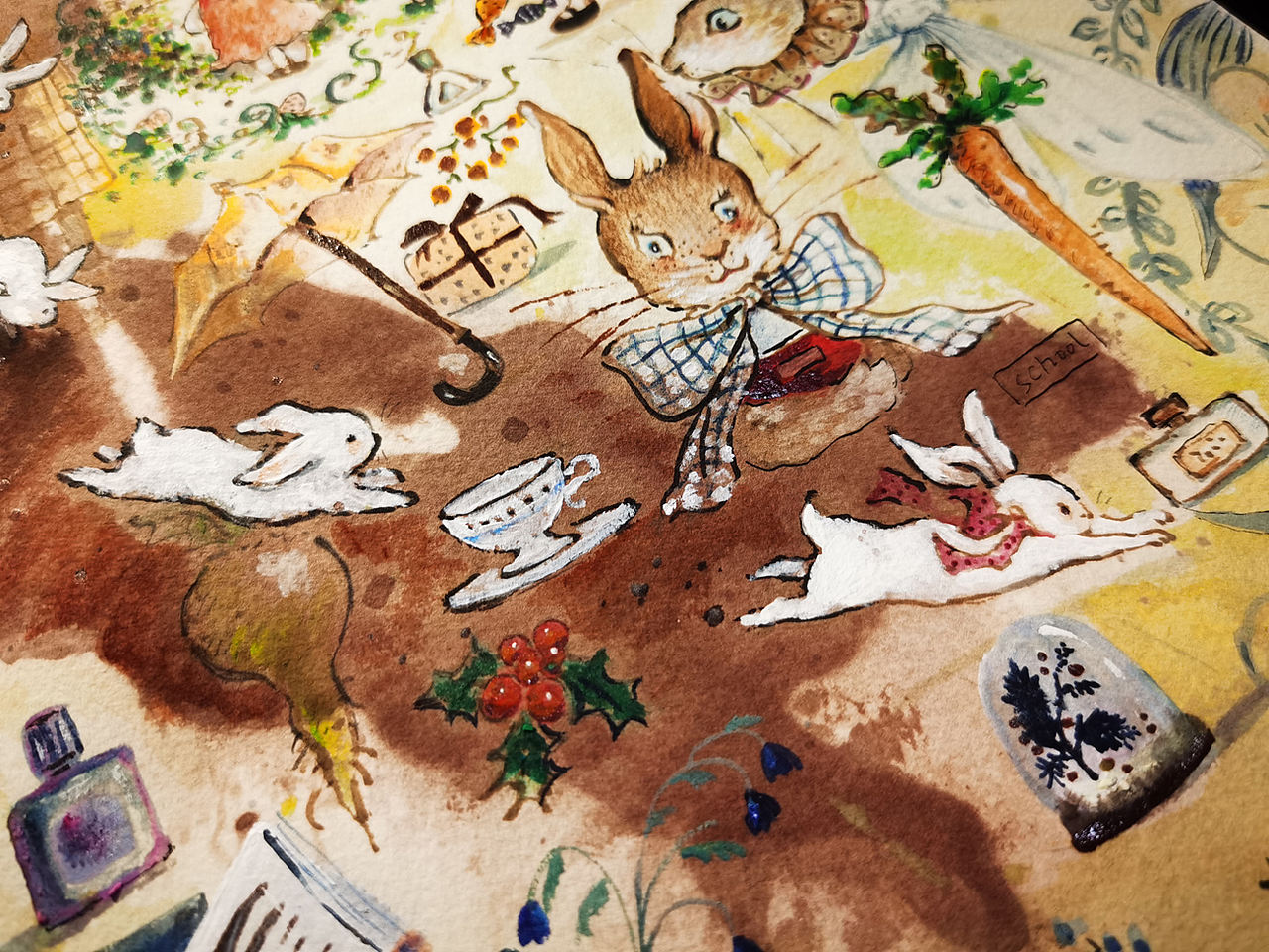 三月碎片（图ZMzM1MDE0NTE2） - 儿童插画 - 站酷设计师抱抱小枕头原创素材 - 站酷ZCOOL