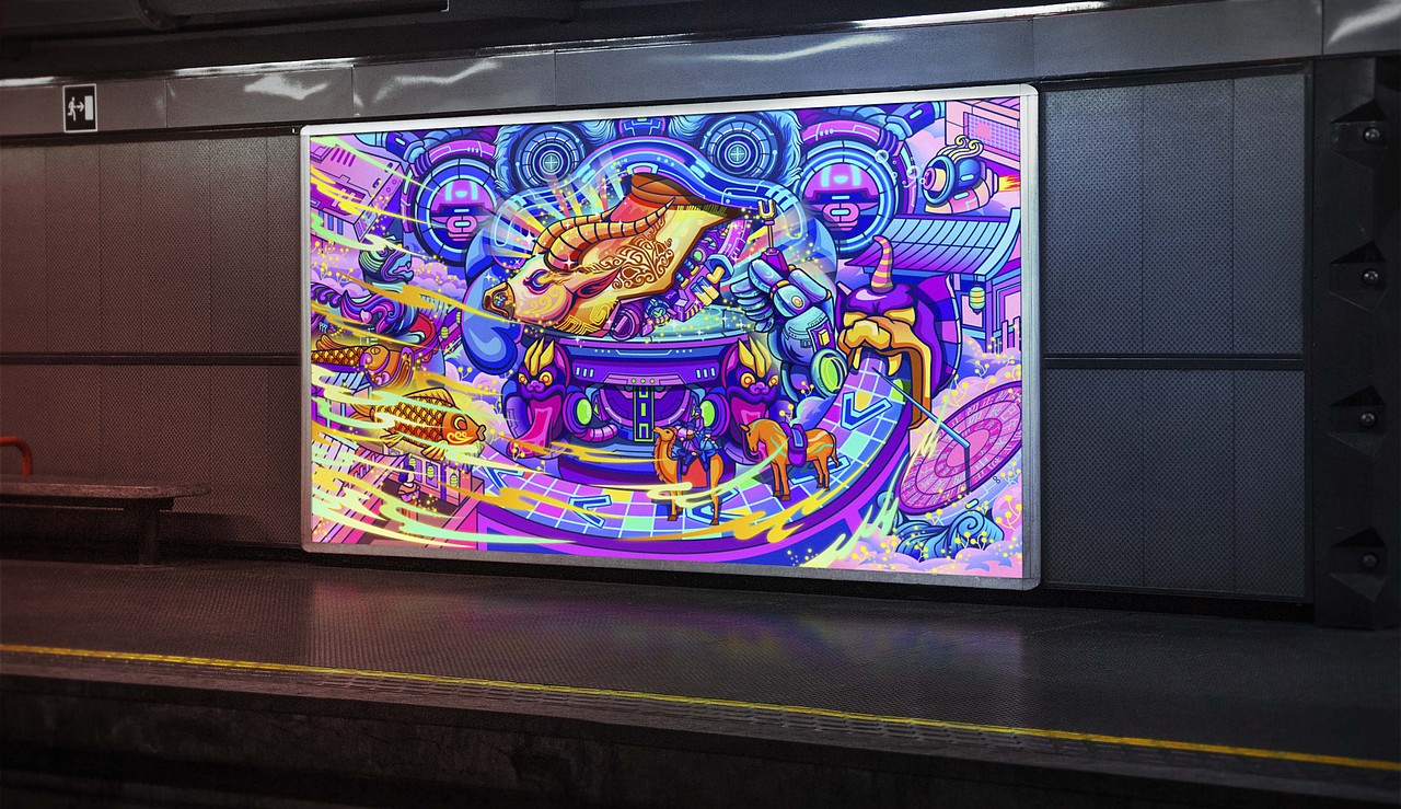 机械潮流场景插画设计