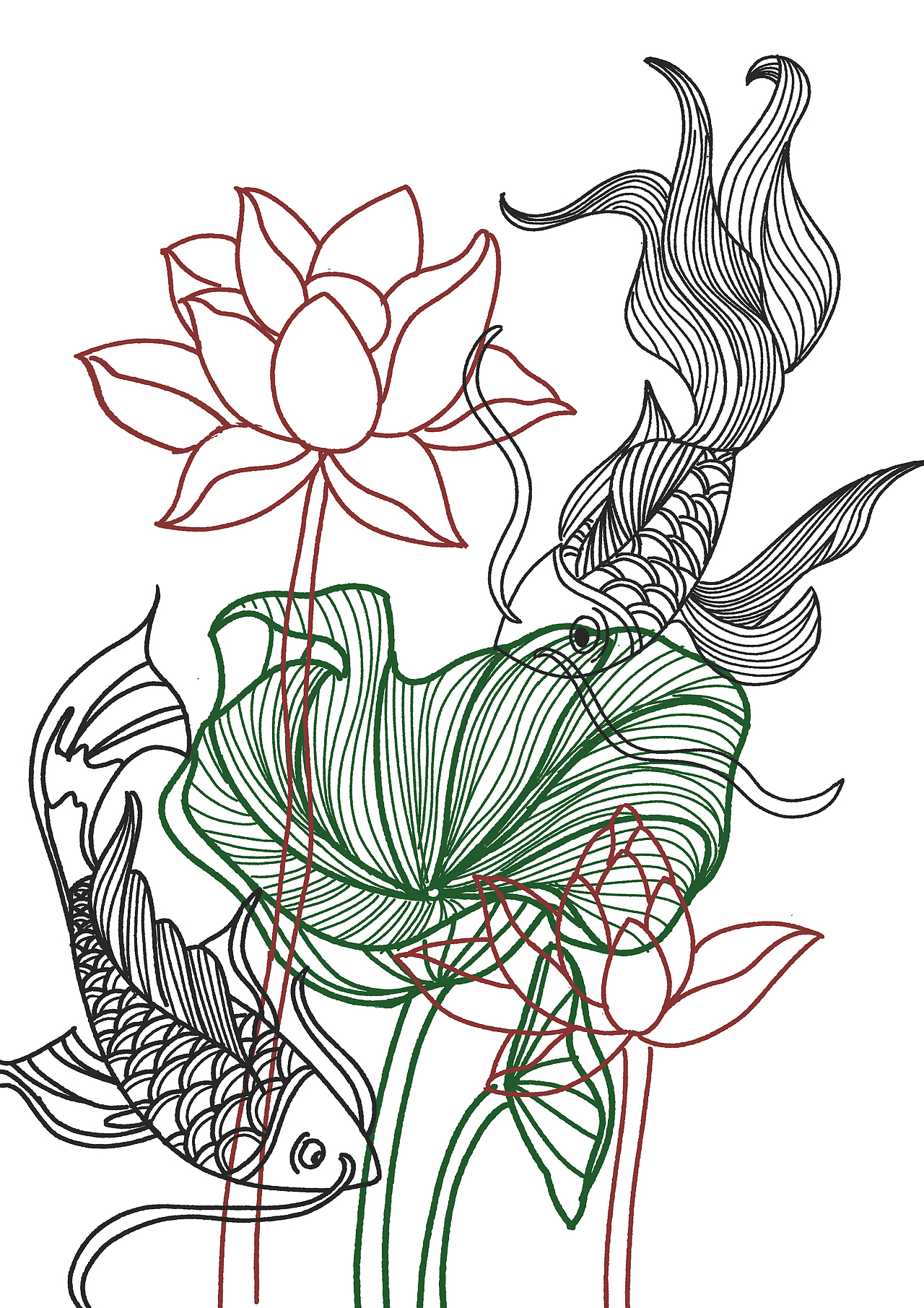 錦鯉（圖ZMzM1Nzc1NTky） - 創(chuàng)作習(xí)作 - 站酷設(shè)計(jì)師櫻花林原創(chuàng)素材 - 站酷ZCOOL