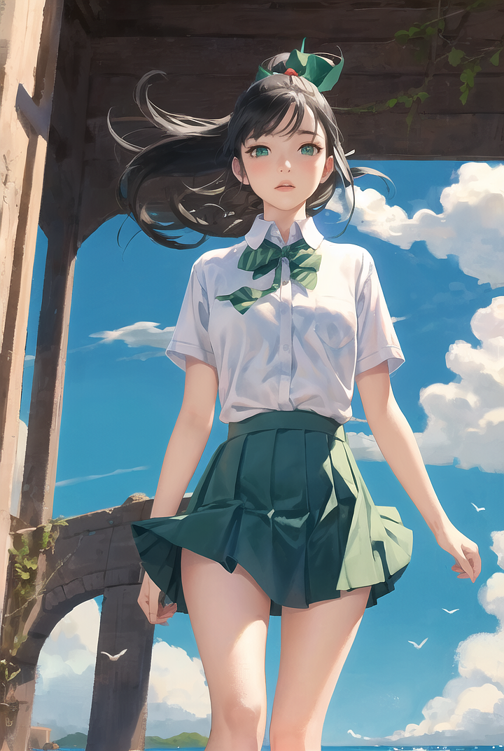 如果让ai画铃芽之旅（图ZMzM2OTM2ODQw） - 商业插画 - 站酷设计师苦苦怪奇原创素材 - 站酷ZCOOL