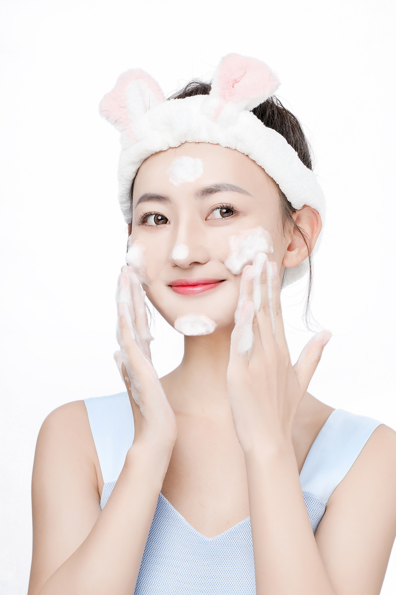 光合自然品牌护肤品洁面乳详情页设计主图视频