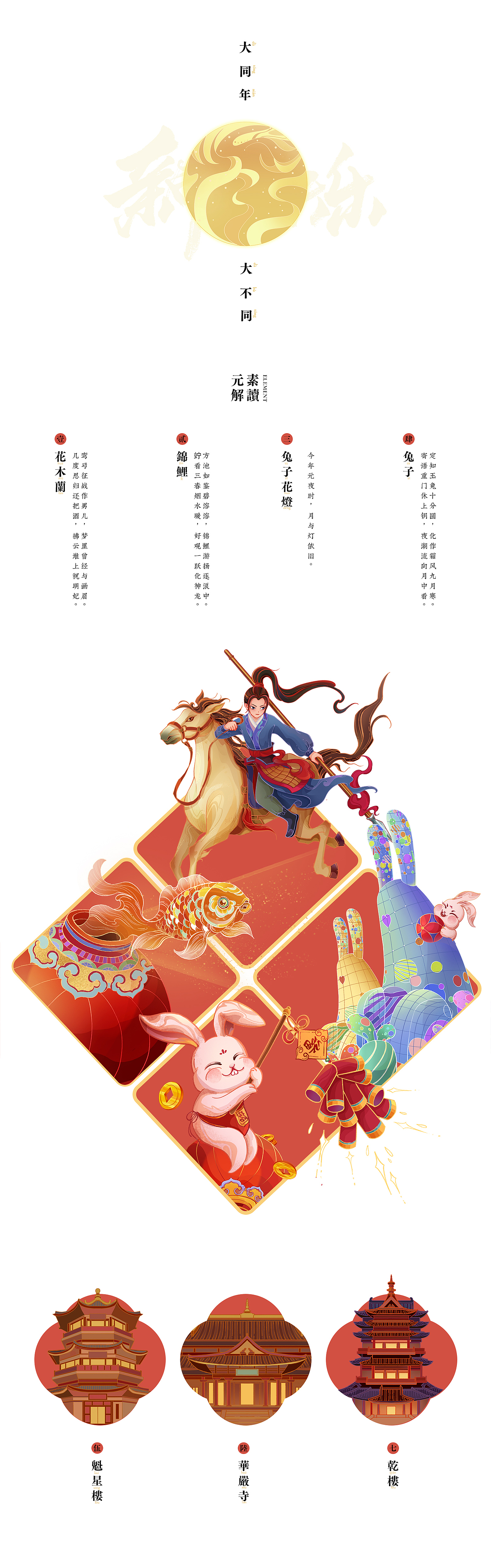 国风插画 大同中国年 新年kv