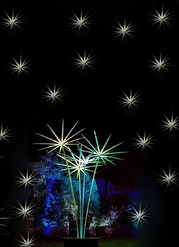 蒲公英灯 商业广场户外景观亮化装置布置文旅景区亮化