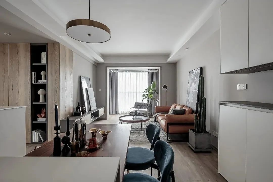 87平米的混搭风小户型,主卧改出衣帽间,1㎡都没浪费