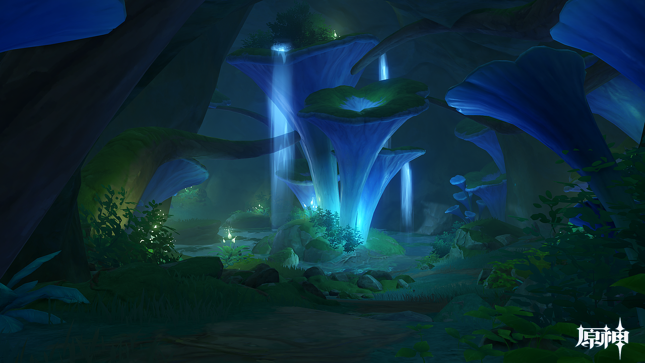 原神 -【须弥】- 无郁稠林洞穴 - 关卡美术