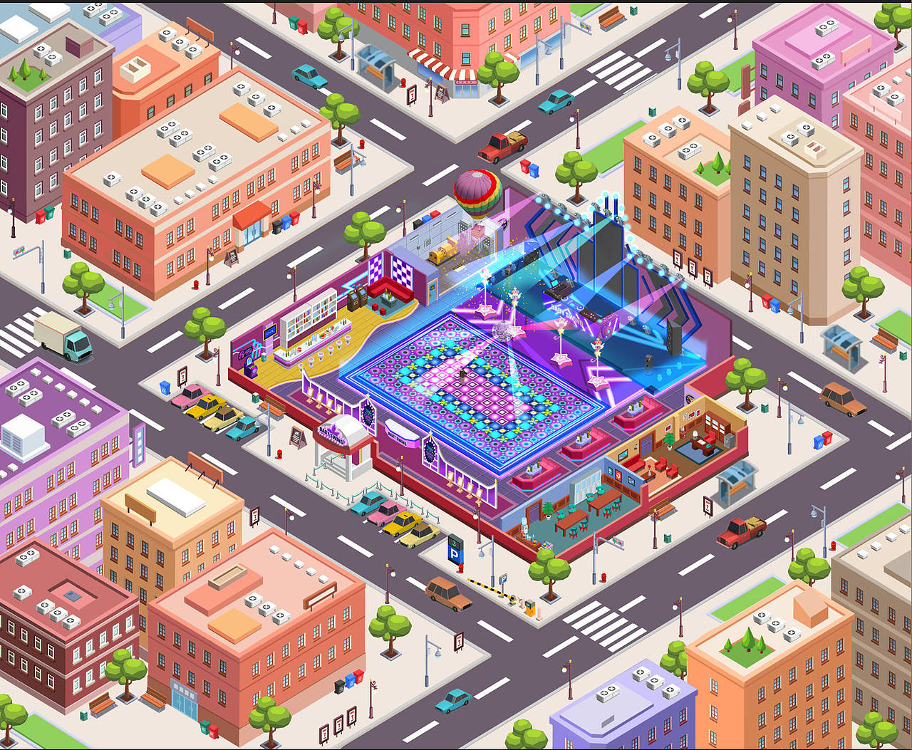 夜店设计地图（图ZMzAwODE5Mjgw） - 游戏原画 - 站酷设计师如梦暮原创素材 - 站酷ZCOOL