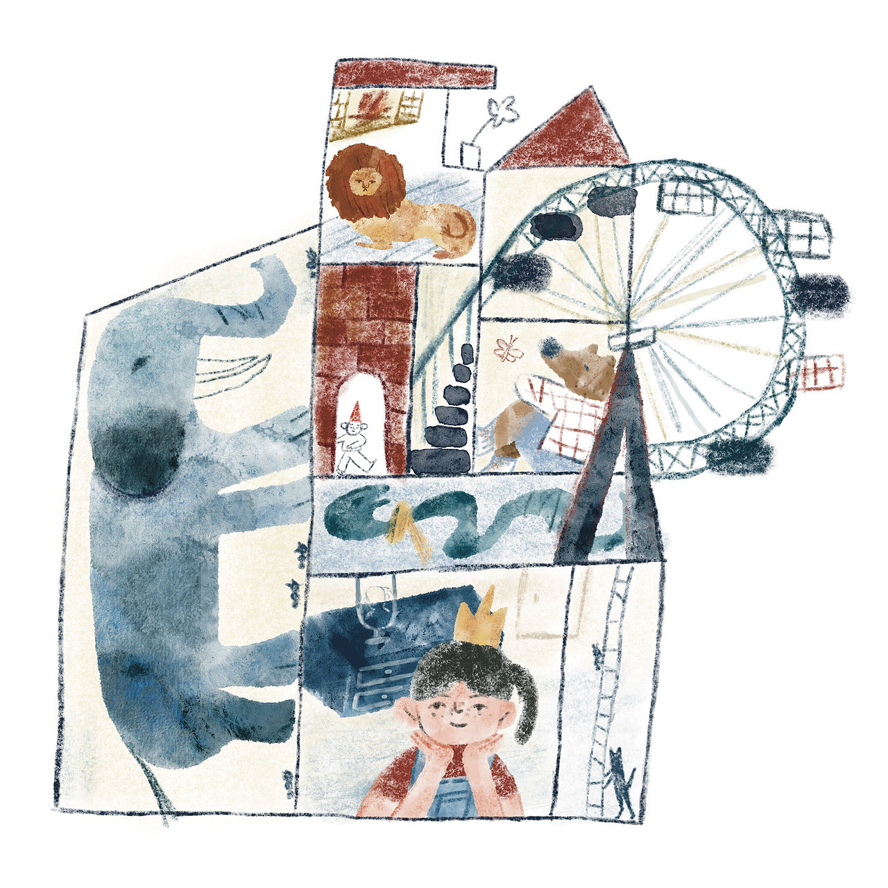 小时候会这样幻想自己的邻居吗?