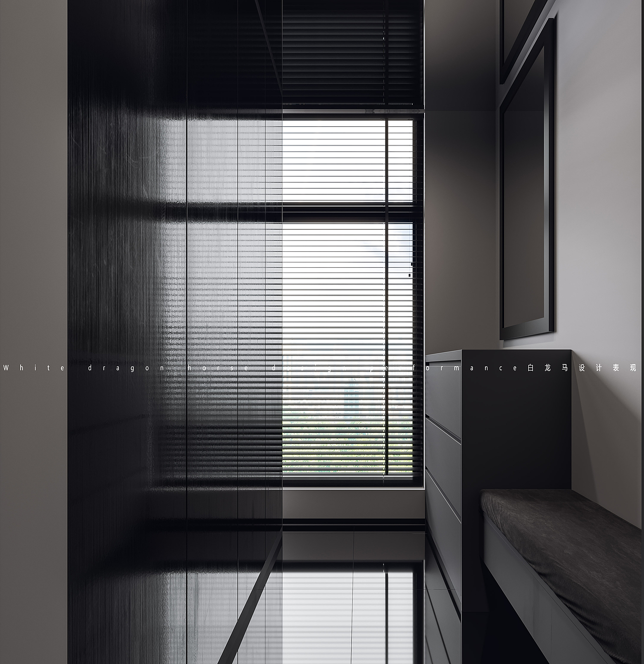 黑色系——白龙马效果图（图ZMzQ0NjE1NzY4） - 家装设计 - 站酷设计师小鱼吐泡泡泡泡泡原创素材 - 站酷ZCOOL
