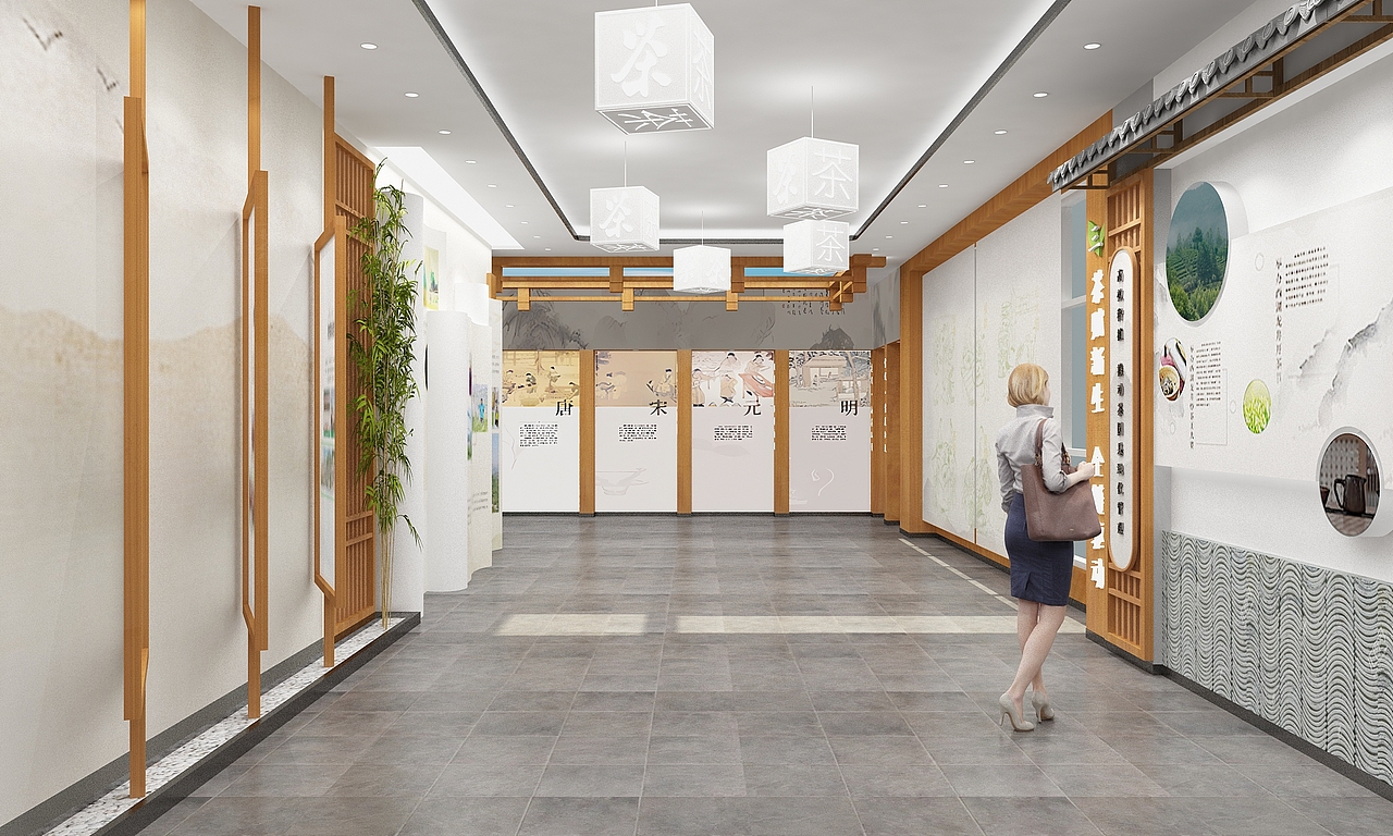 某乡镇茶产业展厅