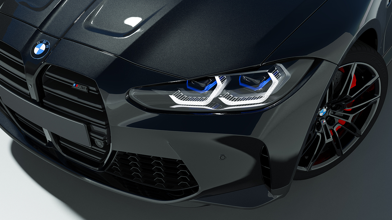 BMW M3 KEYSHOT渲染（图ZMzM0OTQ5NDgw） - 机械/交通 - 站酷设计师kengluo原创素材 - 站酷ZCOOL