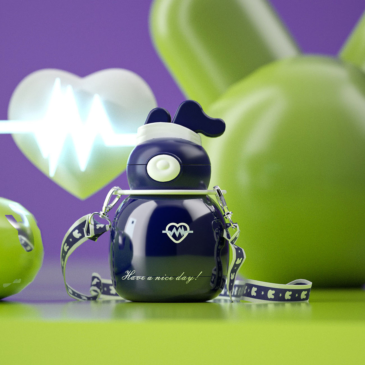 【母婴用品】2023款兔子保温杯(潮流)