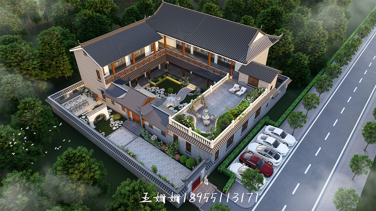 1700平中式四合院,国人的理想住宅