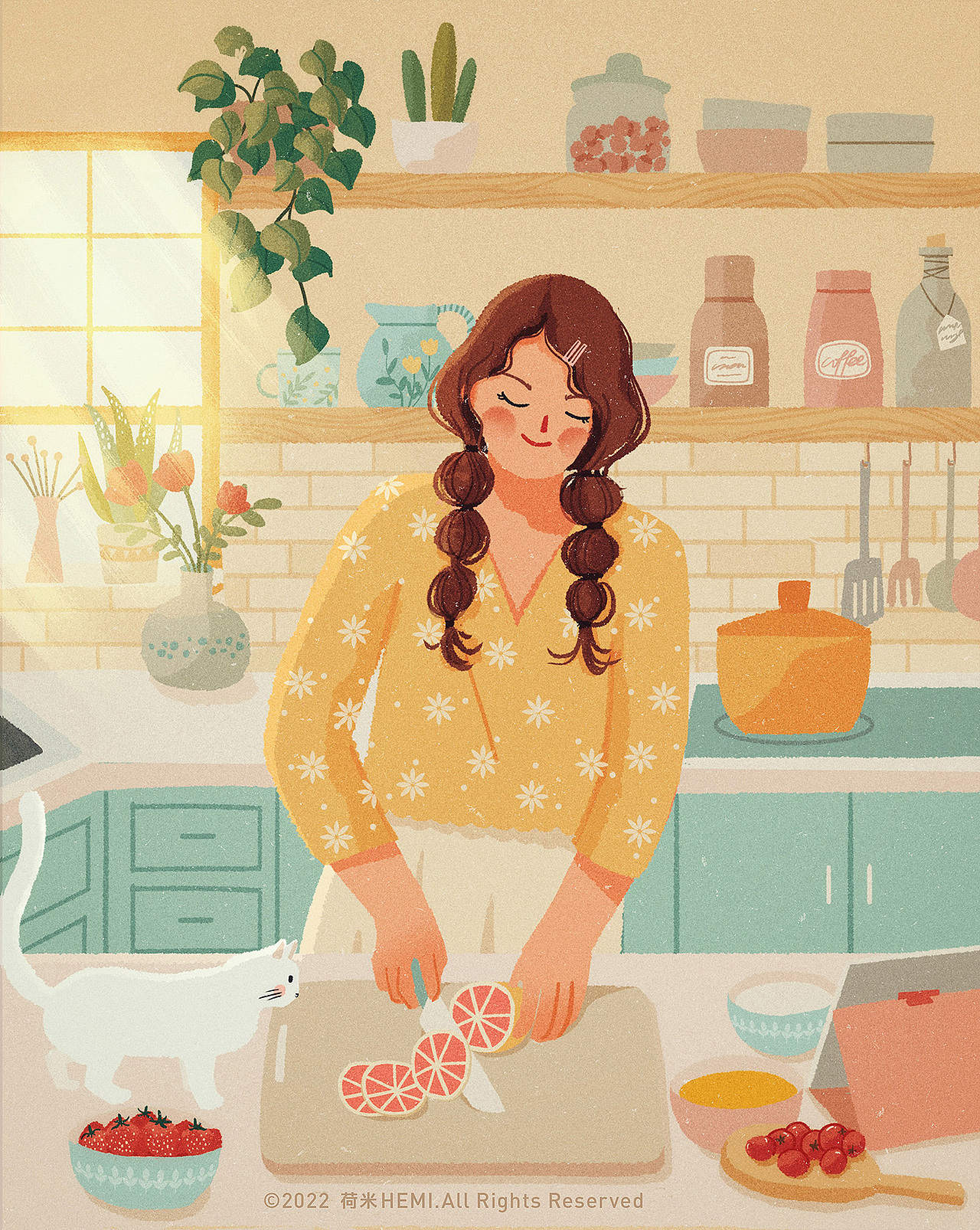 近期插画练习（图ZMjk5OTcwODg4） - 创作习作 - 站酷设计师荷米Hemi原创素材 - 站酷ZCOOL