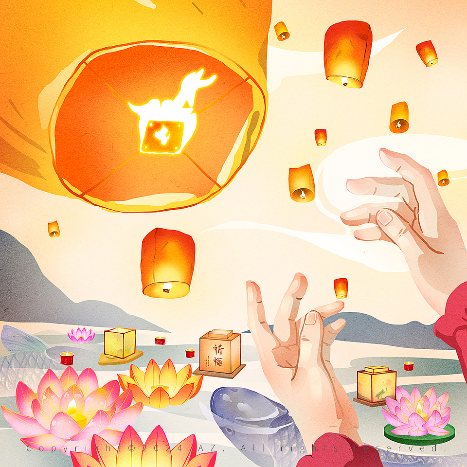 年俗插画（图ZMzYxMDQzOTYw） - 商业插画 - 站酷设计师阿哲AZ原创素材 - 站酷ZCOOL