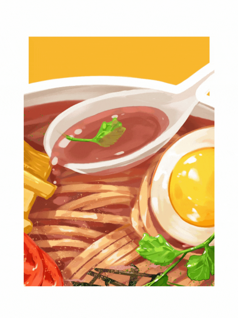 世界美食系列①-动态插画（图ZMzIyNTY2OTc2） - 创作习作 - 站酷设计师小梨STARLIGHT原创素材 - 站酷ZCOOL