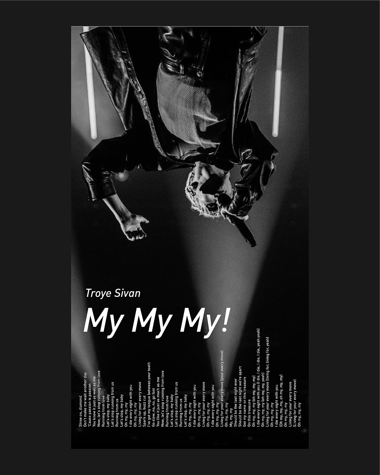 TROYE SIVAN歌曲海报（图ZMzE5ODMwOTg4） - 海报 - 站酷设计师单影D_Y原创素材 - 站酷ZCOOL