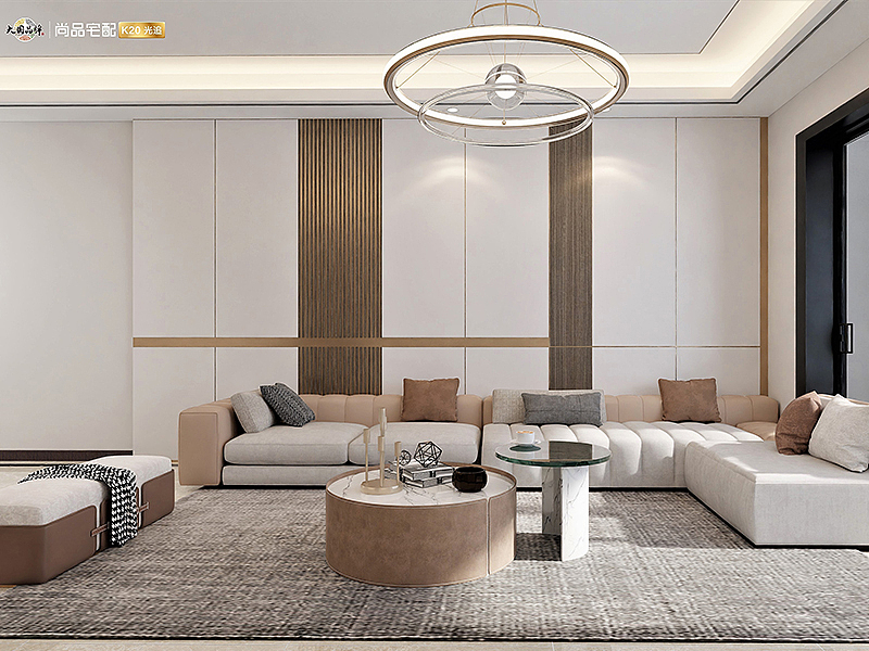 昆明装修公司木菲美家出品:中海云著4室2厅轻奢风格