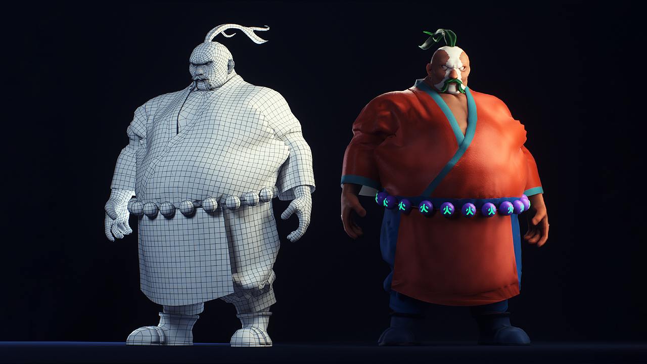 1 数字IP角色制作(火胖MAN) 2 IP服装设计(支小宝)