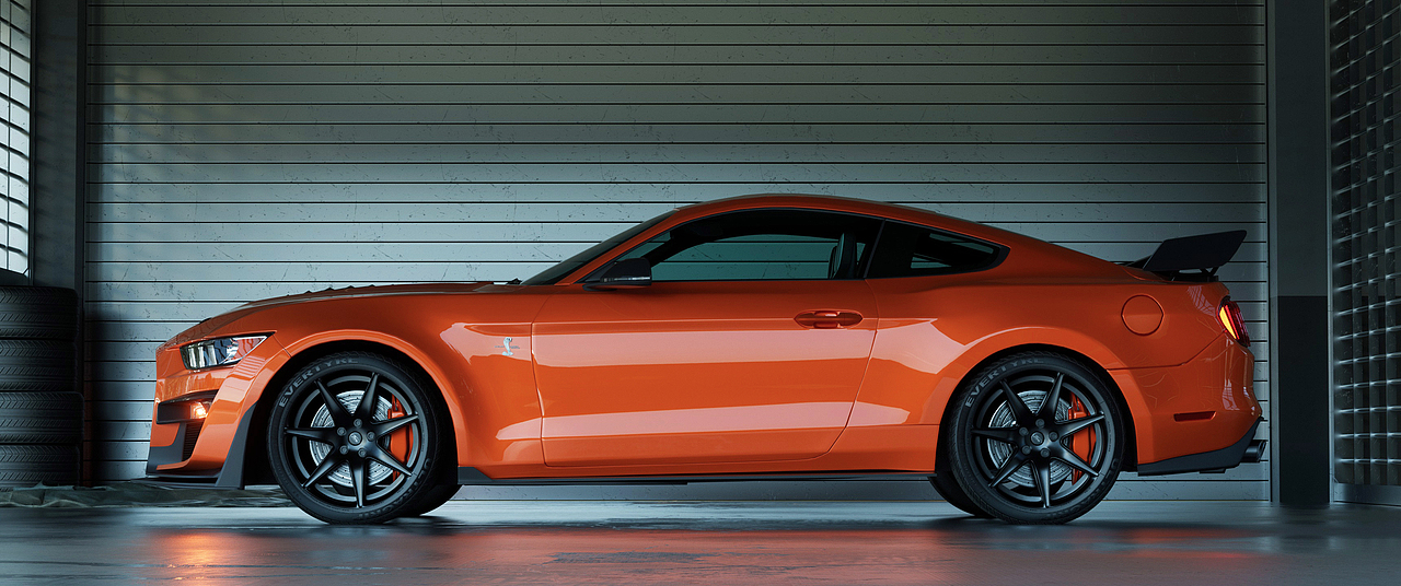谢尔比野马GT500渲染