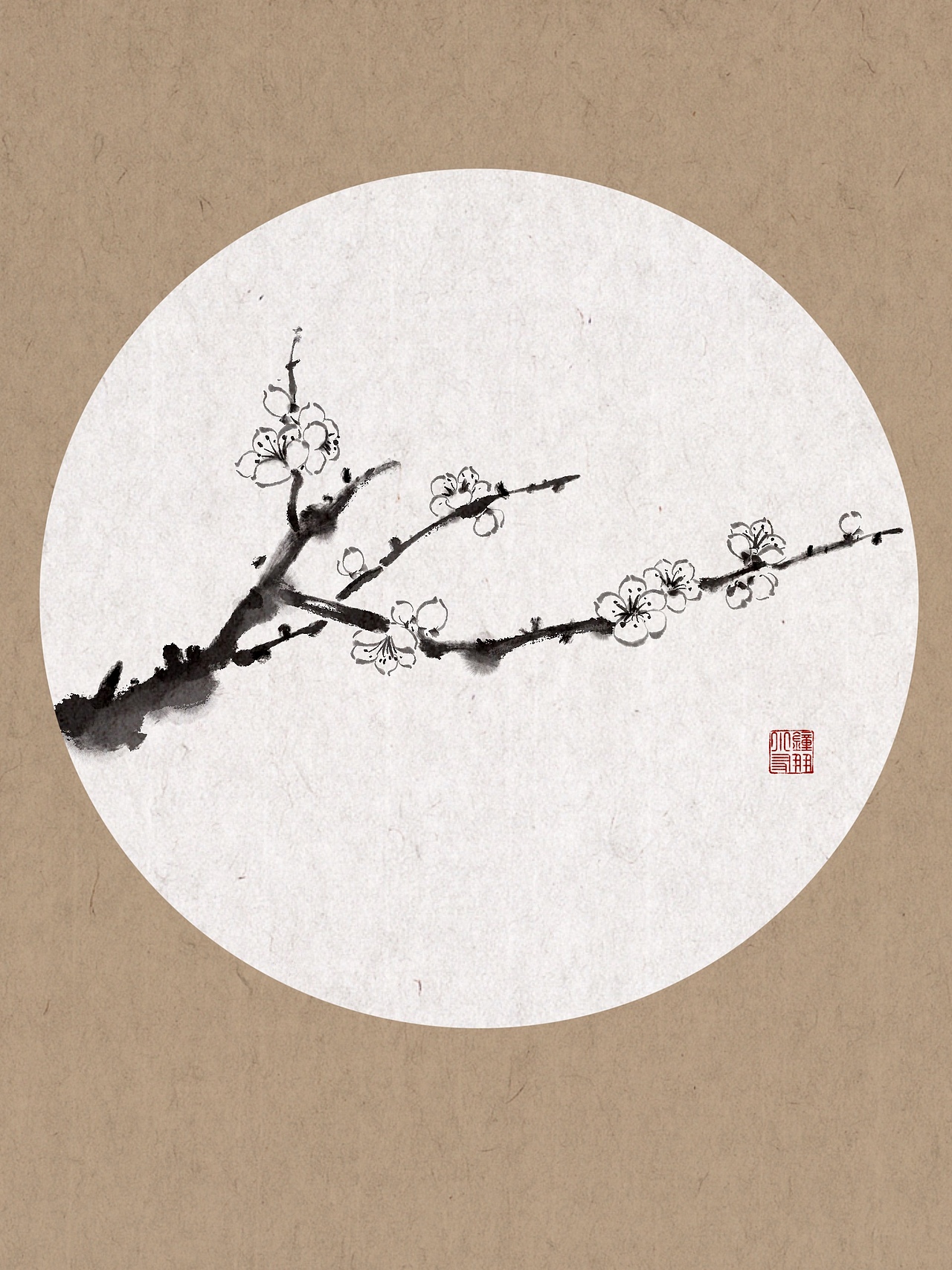 水墨花鸟系列（图ZMzYxMDIyMjcy） - 儿童插画 - 站酷设计师钟小朋友原创素材 - 站酷ZCOOL