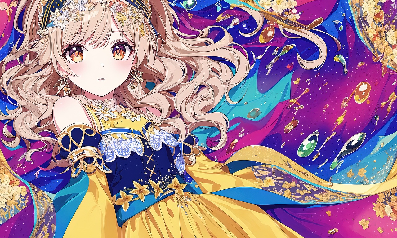 【喵酱AI绘图】绽放溢彩