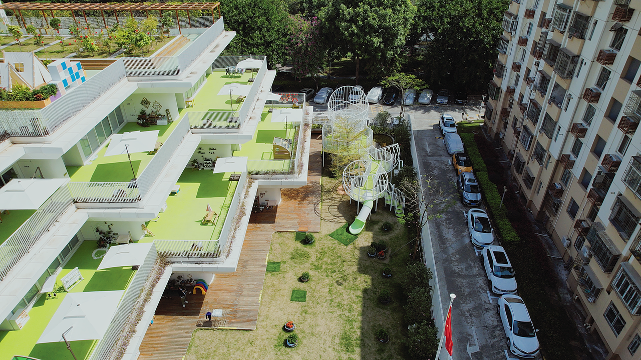 莲塘悦色“爱莲说”深圳市莲花二村幼儿园游乐设计