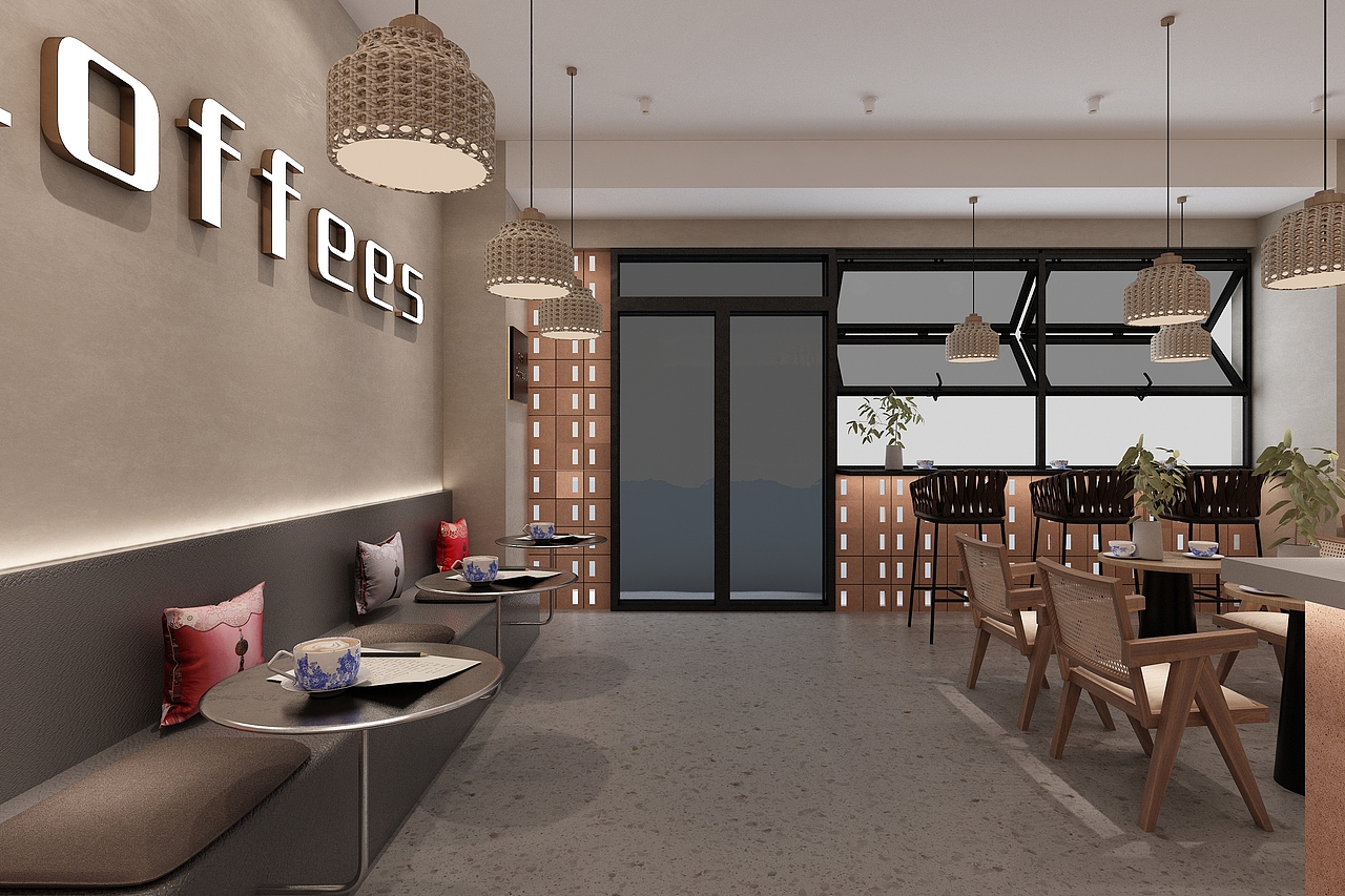 咖啡店设计（图ZMzYyMTcwNzY4） - 酒店餐饮设计 - 站酷设计师星空工作室原创素材 - 站酷ZCOOL