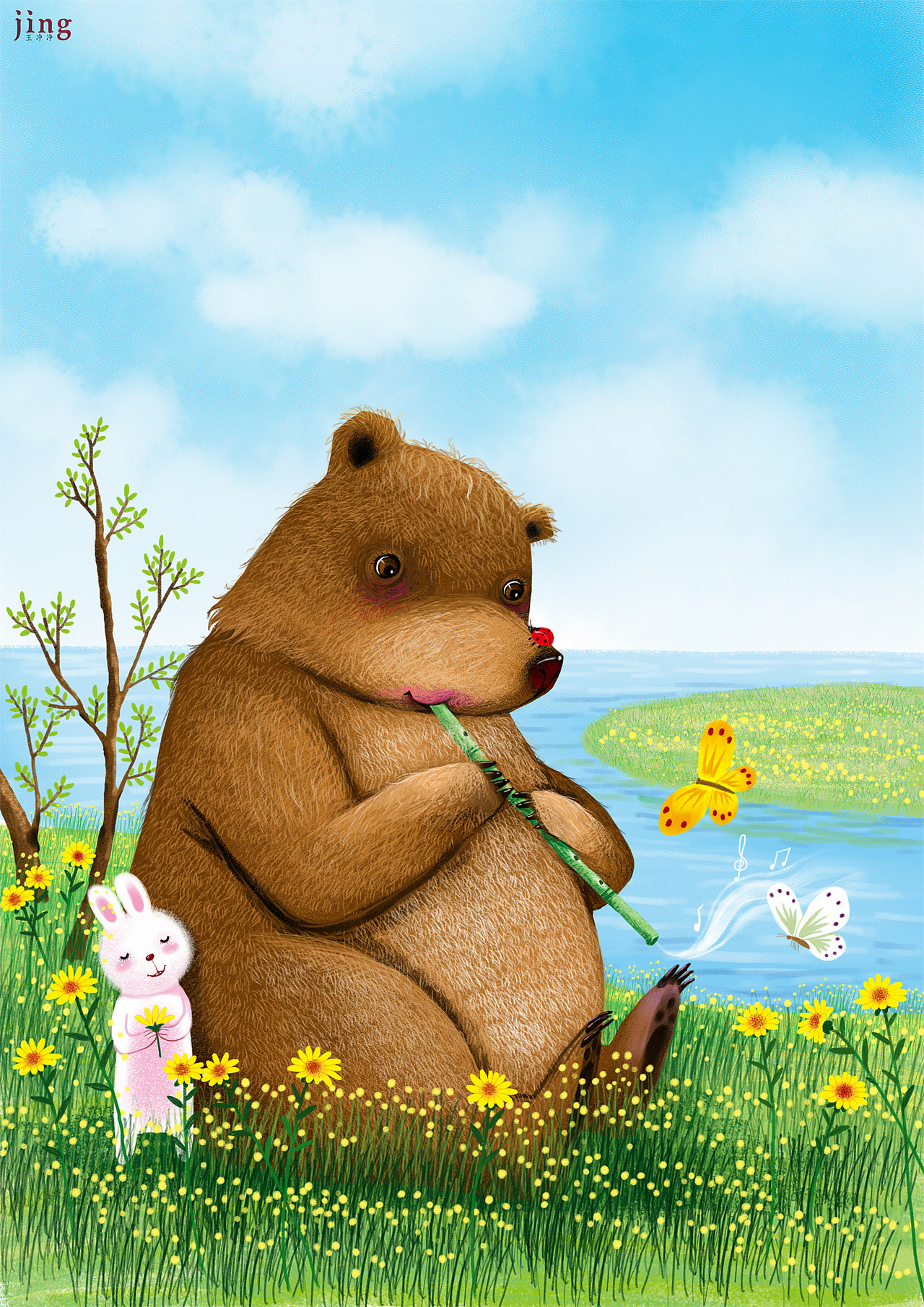 兔年插画 28幅可爱小兔子插画_画儿晴天-站酷zcool