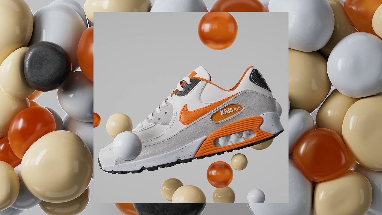 NIKE Air Max90 三维动画（图ZMzY5MzI4MDUy） - 产品 - 站酷设计师Ice_Away原创素材 - 站酷ZCOOL