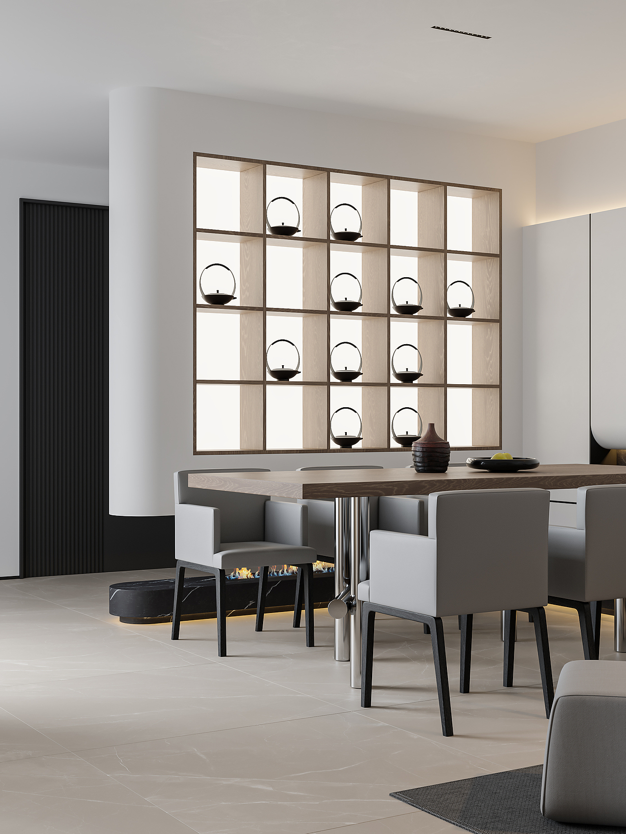 现代简约别墅一层（图ZMzE1MTk5NDg0） - 家装设计 - 站酷设计师原本一效果图表现原创素材 - 站酷ZCOOL