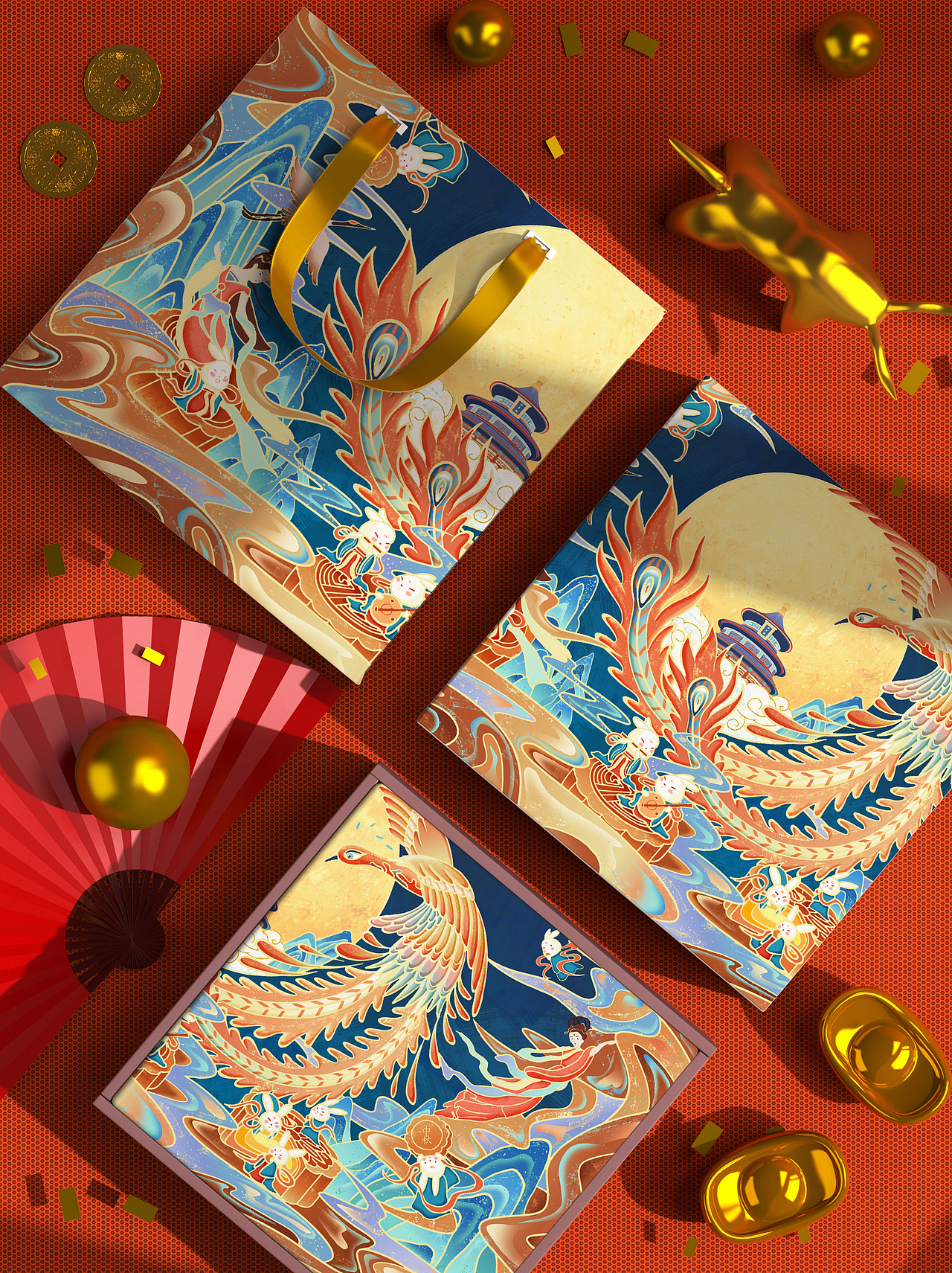 《月满中秋》（图ZMzIyOTk2NTc2） - 商业插画 - 站酷设计师千九久久原创素材 - 站酷ZCOOL