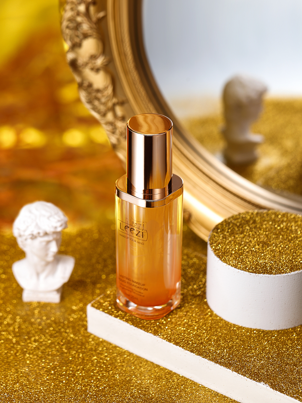 莉兹黄金多肽无暇持妆粉底液（图ZMzMwNzQ1MTc2） - 产品摄影 - 站酷设计师摄影师老孟原创素材 - 站酷ZCOOL