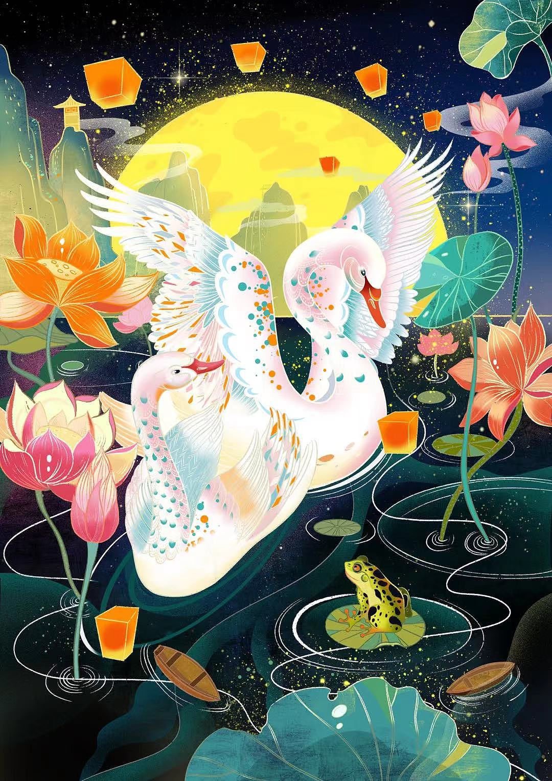 24节气插画（图ZMzEyNDg3NjA4） - 商业插画 - 站酷设计师我是Sarah_liang原创素材 - 站酷ZCOOL