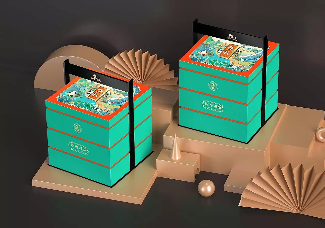 颐瑞华诚 x 巨灵设计 端午节粽子礼盒包装设计