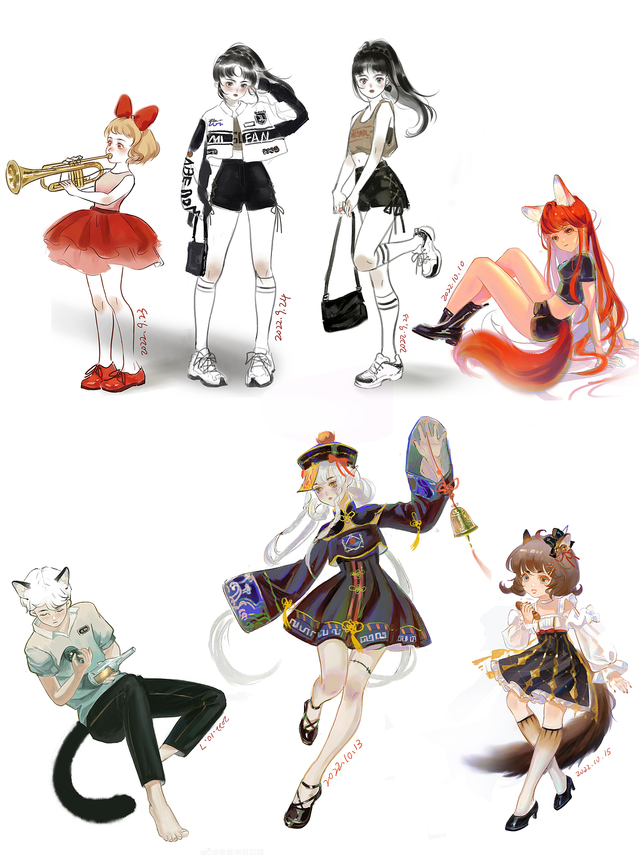 人物速写笔记【30-80】