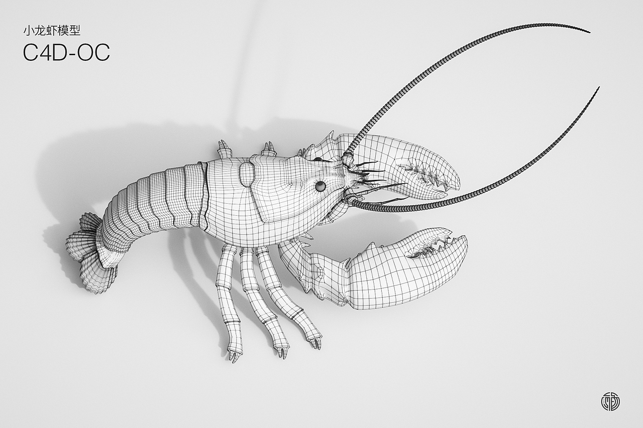 小龙虾建模渲染（图ZMzAxMDE3MzQw） - 人物/生物 - 站酷设计师夜面原创素材 - 站酷ZCOOL