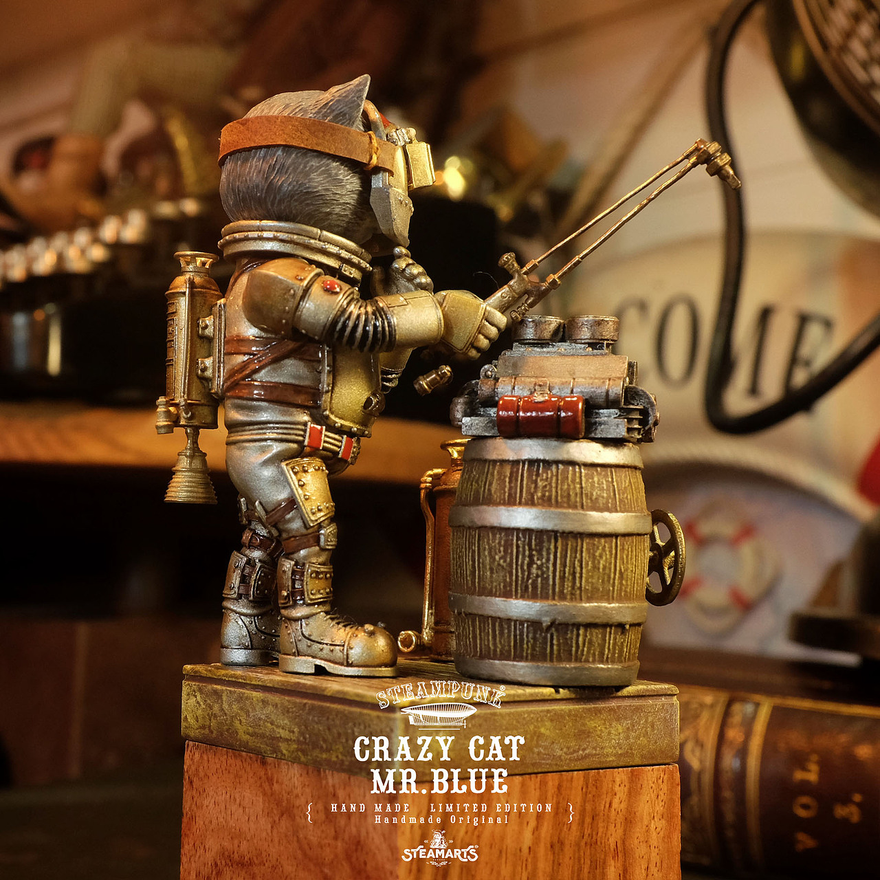 蒸汽朋克机械师1号MR.BLUE NO.001（图ZMjk5MzI5MzQ0） - 手办/模玩 - 站酷设计师项哲青原创素材 - 站酷ZCOOL