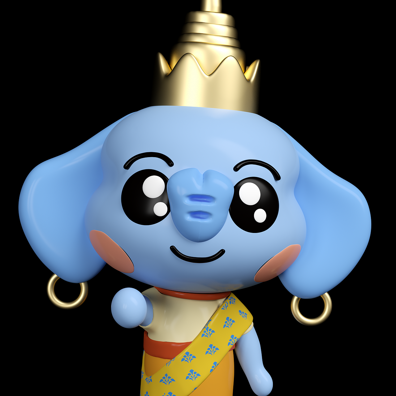 卡通IP形象 芝芝象制作渲染