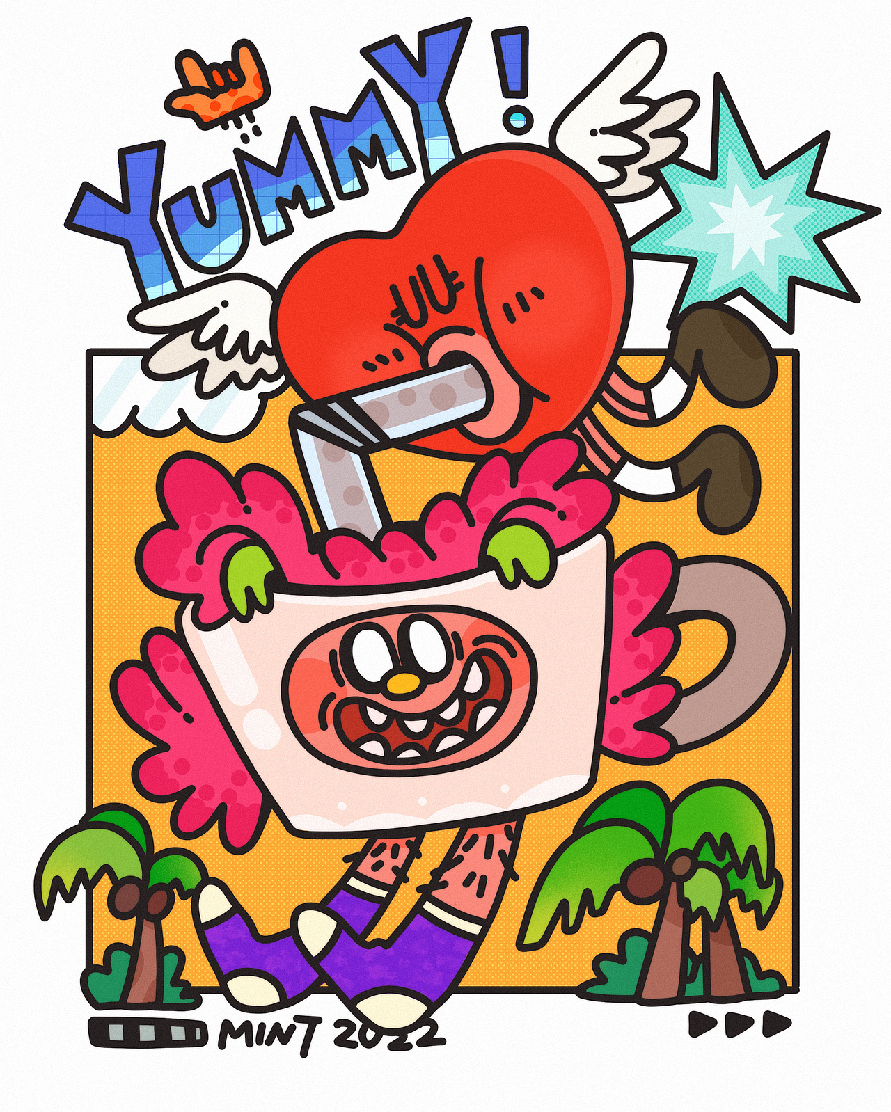 《咖啡猫的每一天》插画合集（图ZMzE2NDkwNjY4） - 创作习作 - 站酷设计师薄荷大王原创素材 - 站酷ZCOOL