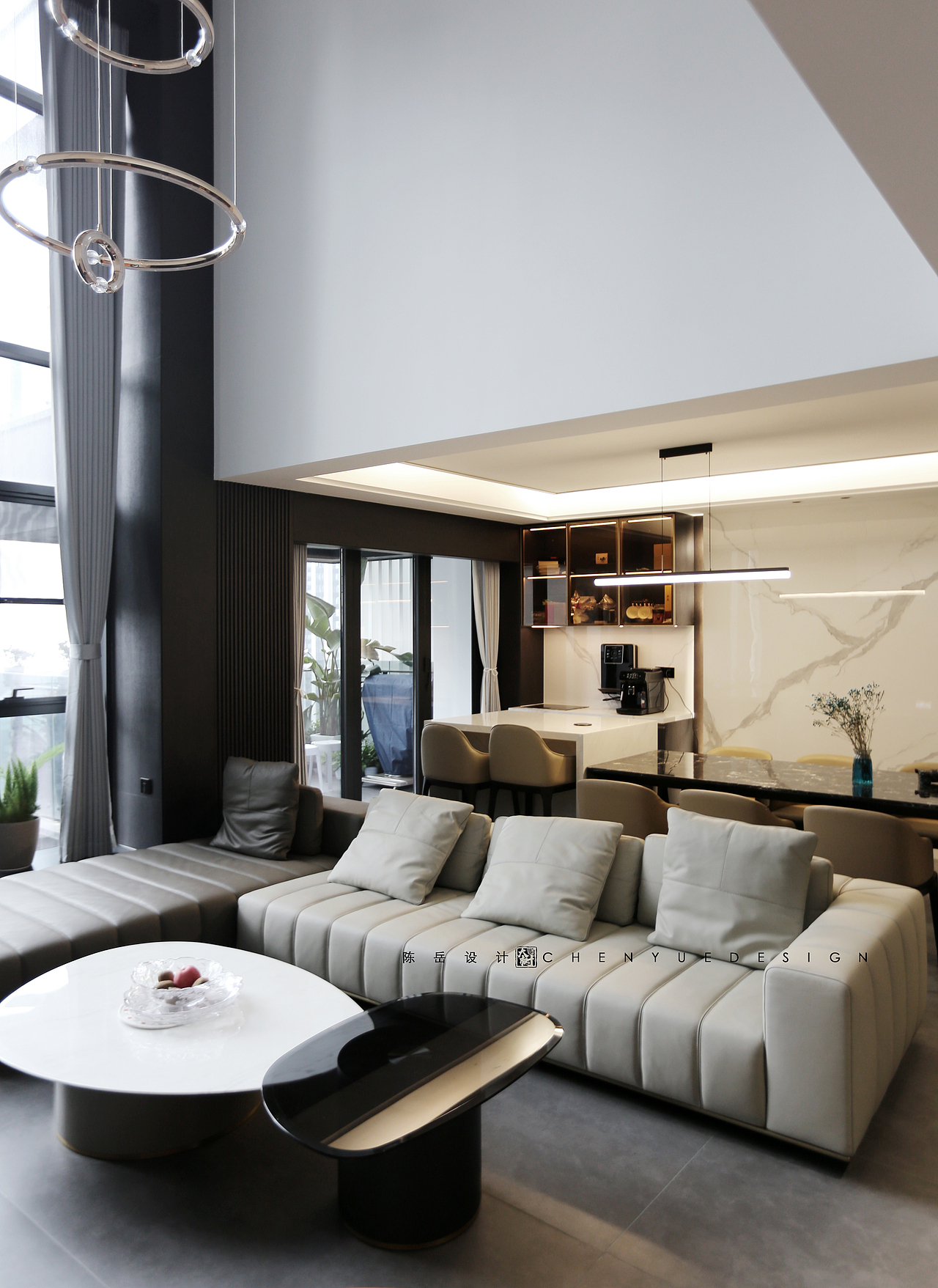 陈岳作品落地实景  |  蔚蓝卡地亚花园城 /意式轻奢